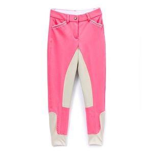 Annie’s Equestrienne Apparel Pink Full Seat Breeches size 26 Pink